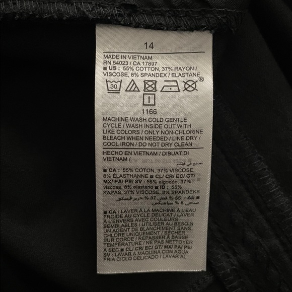 Old Navy Women’s High-Waisted Pixie Skinny Ankle Pants Black 14 Regular Large - Picture 12 of 14